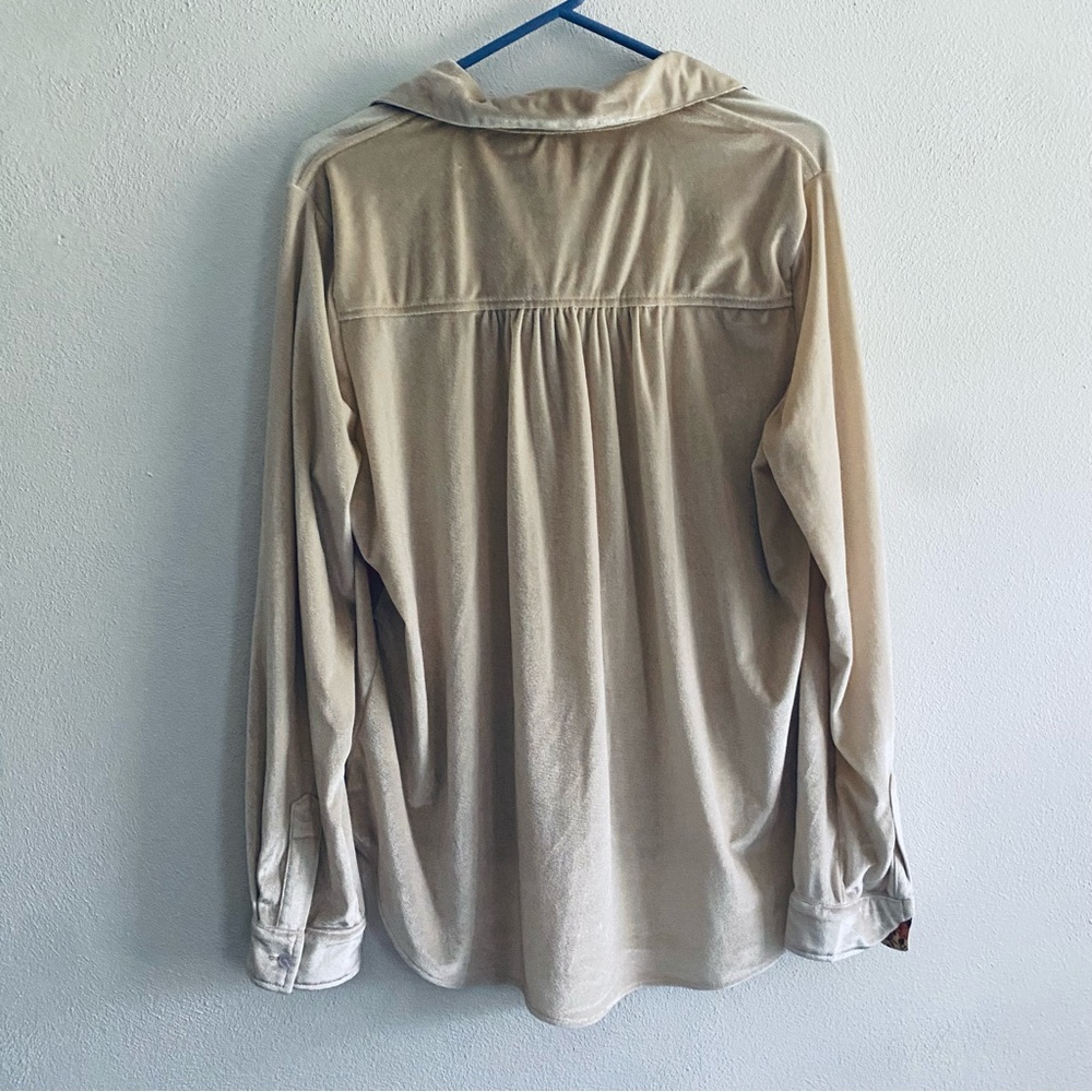 Thread & Supply Velvet Cream Floral Button Down Shirt - Picture 9 of 10